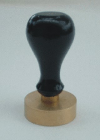 Brass seal for wax